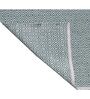 Blue and White Sochi Geometric Cotton 4ft x 6ft Hand Woven Carpet