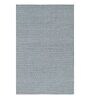 Blue and White Sochi Geometric Cotton 4ft x 6ft Hand Woven Carpet