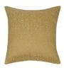 Green and Yellow Polyester Jacquard 16x16 inches Cushion Cover Set of 5