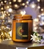 Green Apple Aroma White Wax Scented Candles With Ganesha Idol
