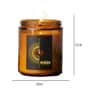 Green Apple Aroma White Wax Scented Candles With Ganesha Idol