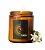 Green Apple Aroma White Wax Scented Candles With Ganesha Idol