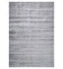 Green Solid Art Silk 5 ft x 7 ft Hand Woven Carpet