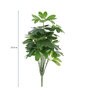 Polyester Green Schefflera Floor Without Pot Artificial Plants