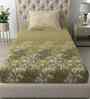 Green Autumn Delight Single 186 TC Cotton With 1 Pillow Cover