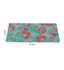 Green Background & Floral Printed Laptop & Keyboard Mat