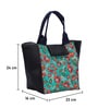 Green Background & Floral Printed Rectangle Insulated Lunch Bag