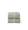 Green Bamboo Cotton Solid 650 GSM Bath Hand & Face Towel Set (6Pc)