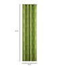 Green Traditional Cotton 5 Ft Light Filtering Eyelet Window Curtain