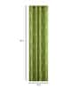 Green Traditional Cotton 7 Ft Light Filtering Eyelet Door Curtain