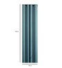 Green Geometric Cotton 7 Ft Light Filtering Eyelet Door Curtain