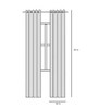 Green Solid Faux Silk 8 Ft Blackout Eyelet Door Curtains (Set of 2)