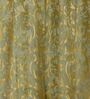 Green Blackout Jacquard 7 feet Eyelet Curtain