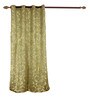 Green Blackout Jacquard 7 feet Eyelet Curtain