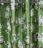 Green Blackout Polyester 9 feet Eyelet Long Door Curtains Set of 2