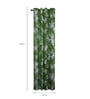 Green Blackout Polyester 9 feet Eyelet Long Door Curtains Set of 2