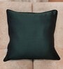 Green Blended Cotton and Silk Woven Ikat 16x16 inches Cushion Covers (Set of 2)
