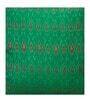 Green Blended Cotton and Silk Woven Ikat 16x16 inches Cushion Covers (Set of 2)