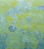Green Abstract Blended Silk 4 ft x 6 ft Hand Knotted Carpet