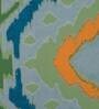 Blue Traditional Poly Canvas 16 x 16 Inch Cushion Cover