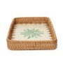 Green Cane Rectangular Serving Tray (Small)