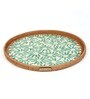 Green Cane Round Serving Tray (Small)