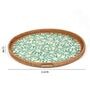 Green Cane Round Serving Tray (Small)