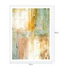 Green Canvas BG Modern Art Digitally Printed Art Print without Frame