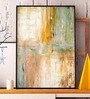 Green Canvas BG Modern Art Digitally Printed Art Print without Frame