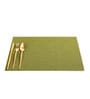 Green Ceila Rectangular PVC Dining Table Placemat