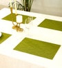Green Ceila Rectangular PVC Dining Table Placemat