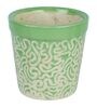 Green Ceramic Ashwani Design With Rd Print Big Planter