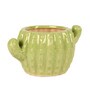 Green Ceramic Cactus Shape Flower Pot