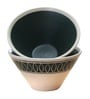 Merca 560ml White & Green Ceramic (Set of 2) Dinner Bowl