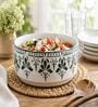 Green Ceramic Serving Bowl Set of 2 (600 ML)