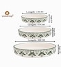 Green Ceramic Serving Bowl Set of 3 (500 ML, 600 ML & 800 ML)