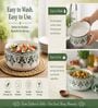 Green Ceramic Serving Bowl Set of 3 (500 ML, 600 ML & 800 ML)