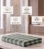 Green Checkered Cotton 210 GSM Bath Towel Green Checkered Cotton 210 GSM Bath Towel