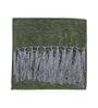 Green Chenille Plain Solid Pattern 60 X 50 Inch Throw