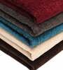 Green Solid Chenille 50x60 Inches Sofa Throw