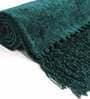 Green Solid Chenille 50x60 Inches Sofa Throw