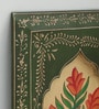 Green Color Handpainted Engineered Wood Jharokha Frame