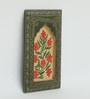 Green Color Handpainted Engineered Wood Jharokha Frame