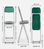 Green Colour Acrylic Finish Folding Ether Chair