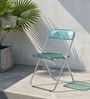 Green Colour Acrylic Finish Folding Ether Chair