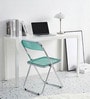Green Colour Acrylic Finish Folding Ether Chair