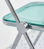 Green Colour Acrylic Finish Folding Ether Chair