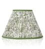 Calming Floral 30cm Empire Cotton  Lampshade (Green)