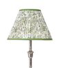 Calming Floral 30cm Empire Cotton  Lampshade (Green)