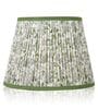 Calming Floral 30cm Straight Empire Cotton  Lampshade (Green)